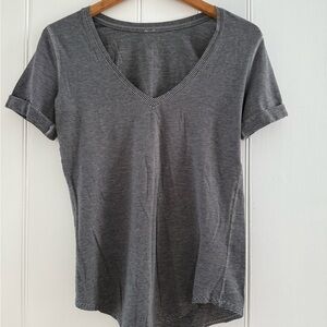 Striped V-Neck Women's Top